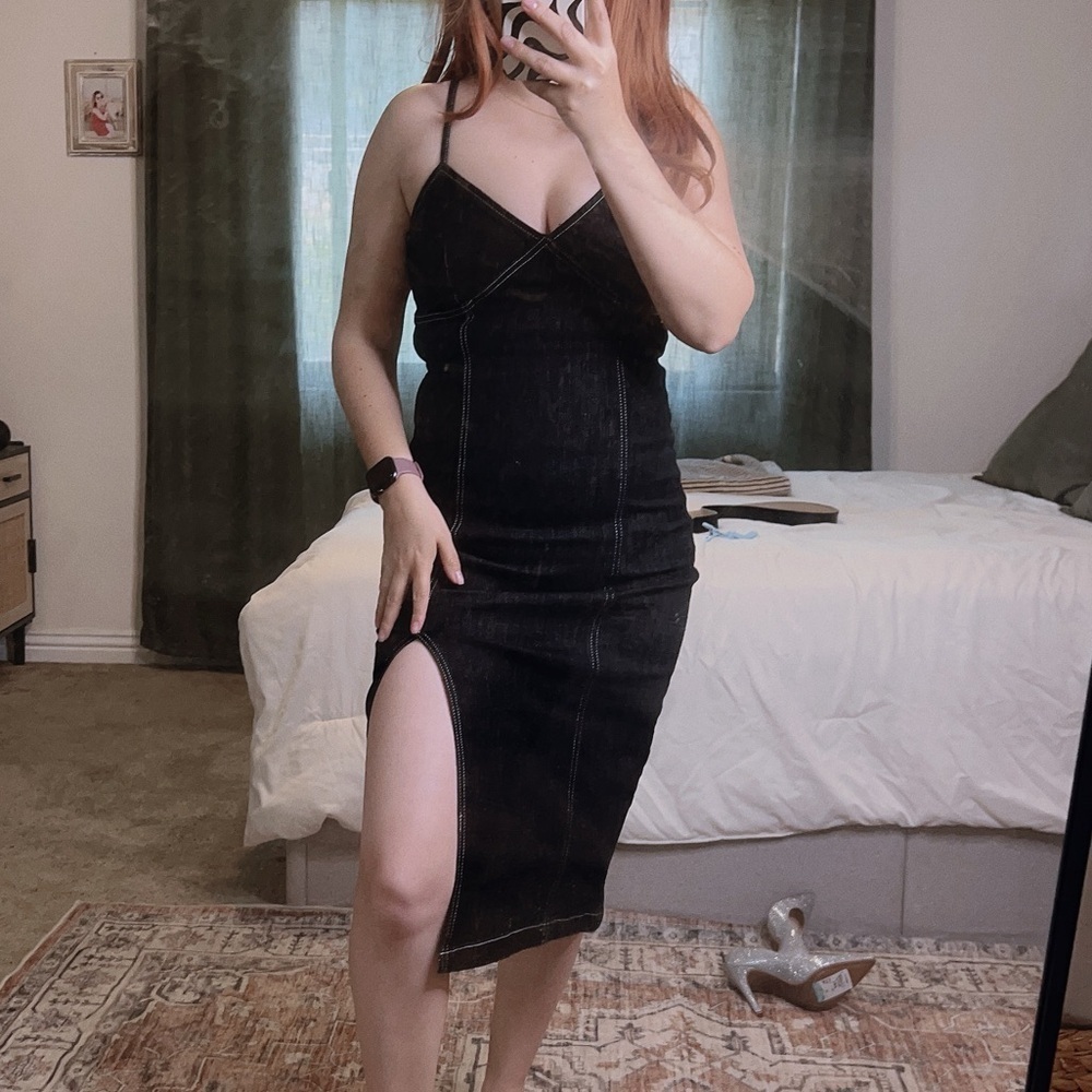 TopShop denim dress - Picture 6 of 8